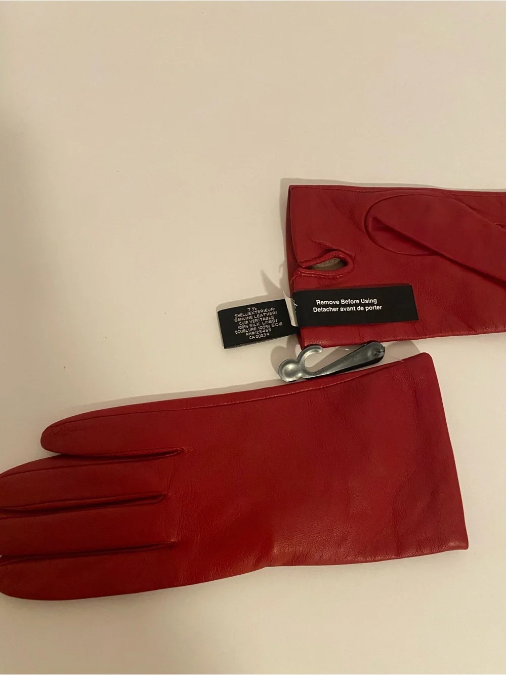 NWT Lord & Taylor Leather Gloves Size 7 1/2